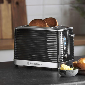 Russel Hobbs Inspire Black 2 Slice Toaster